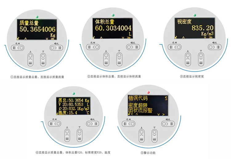 衛(wèi)生型質(zhì)量流量計(jì)液晶顯示